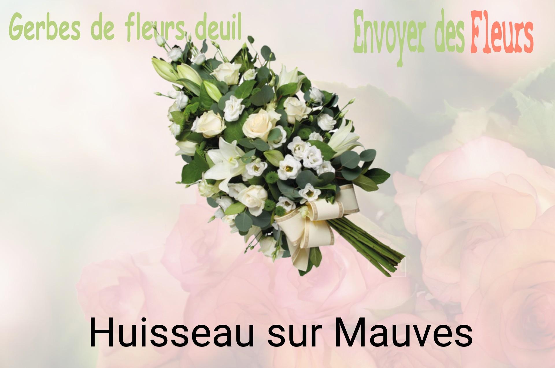 Gerbe de fleurs de deuil livrée à Huisseau-sur-Mauves